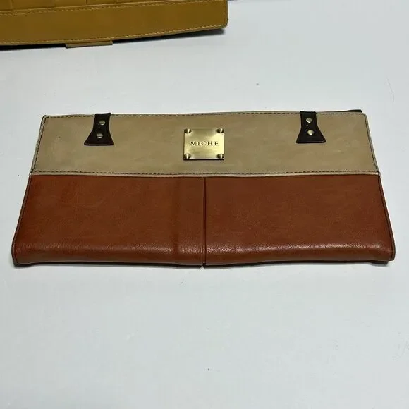 Lot of 5 MICHE Purse Shells Multicolor Red Mustard Yellow, Brown Animal Print - Picture 11 of 16